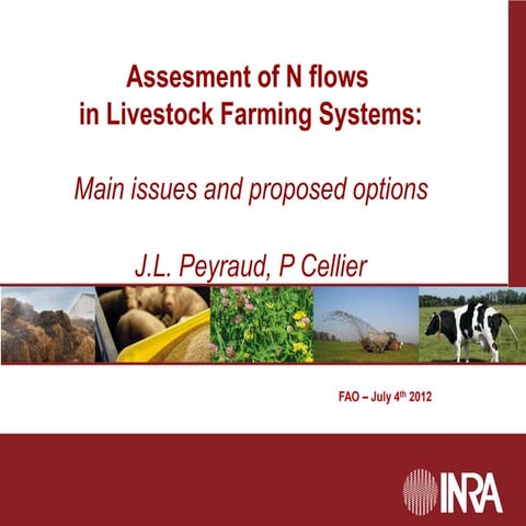 Assessment of N flows in Livestock Farming Systems: Main issues and proposed ...