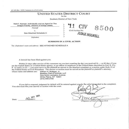 The Dragon Family Lawsuit 