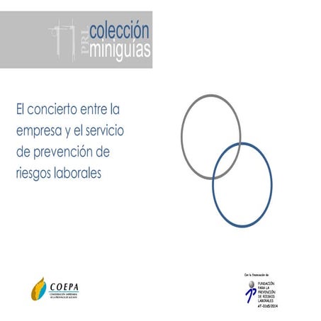 El concierto entre la empresa y el servicio  de prevención de riesgos laborales 