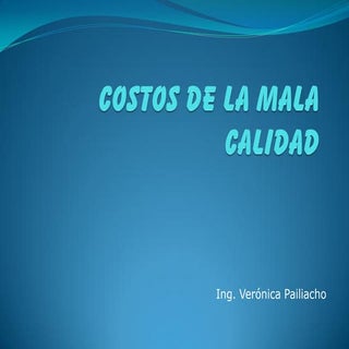 Costos de la mala calidad