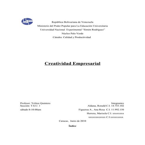 11 creatividad empresarial trabajo