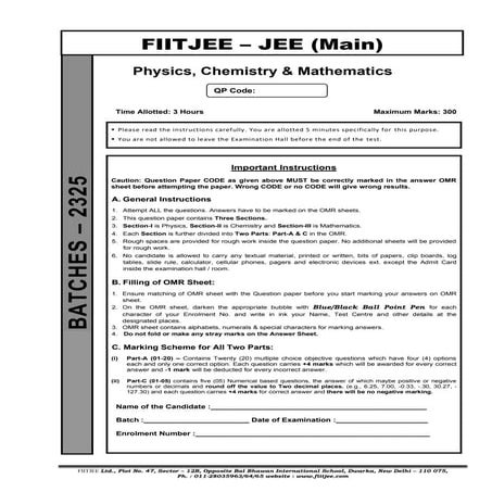JEE Main MOCK -1 .................... .pdf