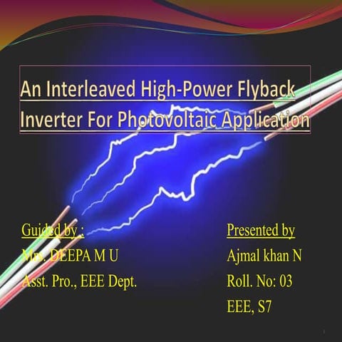 FLYBACK CONVERTER PPT