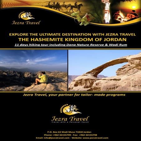 11 days with 6 days hiking through Jordan