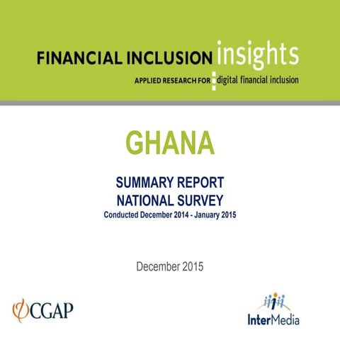Financial Inclusion Insights: Ghana 2015
