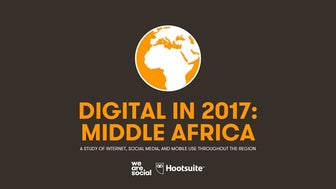 Digital in 2017: Middle Africa