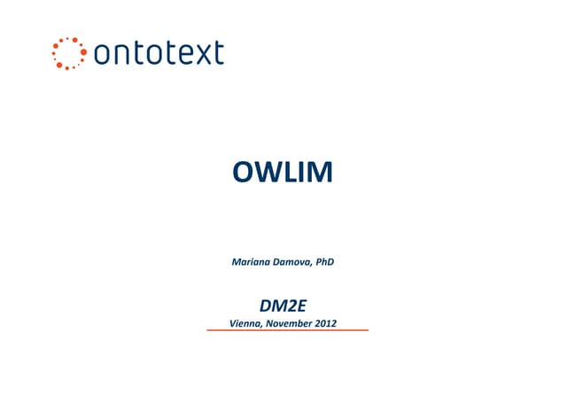 Mariana Damova - Ontotext