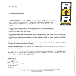 RAR Cranes Testimonial
