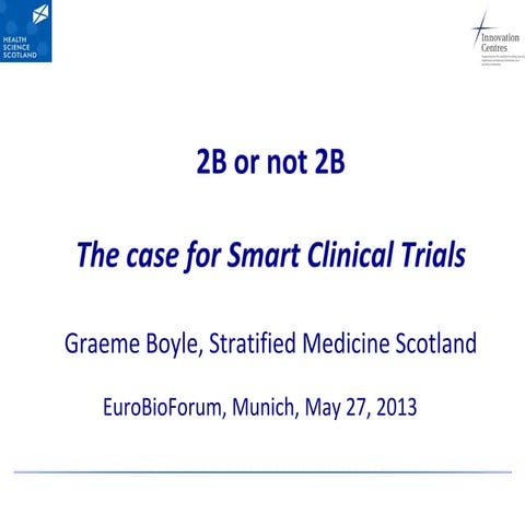 EuroBioForum 2013 - Day 1 | Greame Boyle