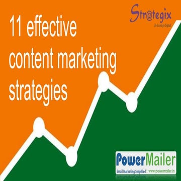 11 Effective Content Marketing Strategies by powermailer