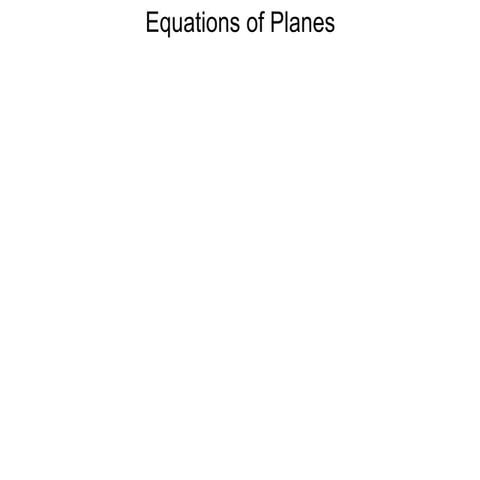 11 equations of planes