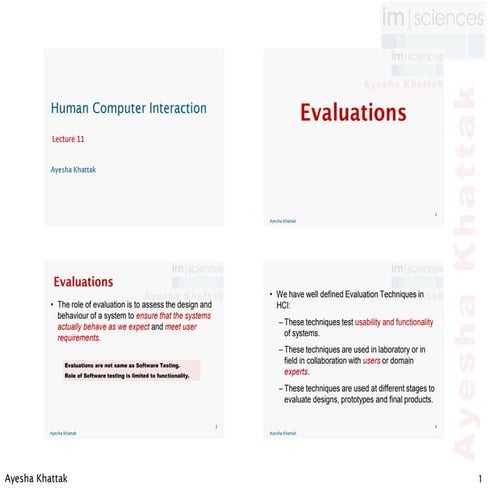 Comprehensive Guide to Evaluation Techniques in Human-Computer ...