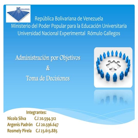 11 expo administracion por objetivos y toma decisiones..