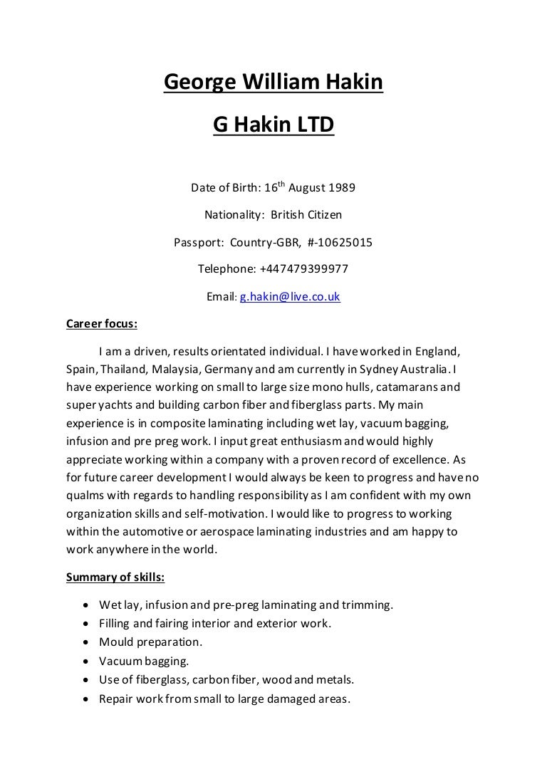 G Hakin Laminator Cv
