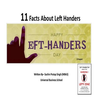 11 facts about left handers