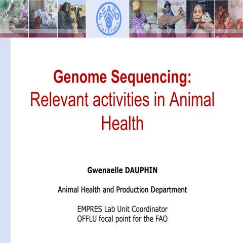 Genome Sequencing: FAO's relevant activities in Animal Health