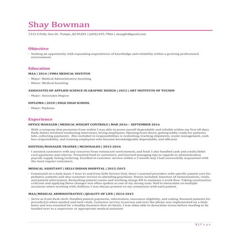 ACE Curriculum Vitae | DOC