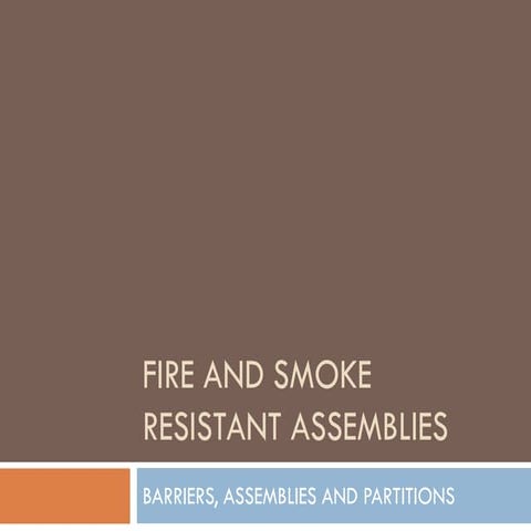 fire resistant assemblies | PDF