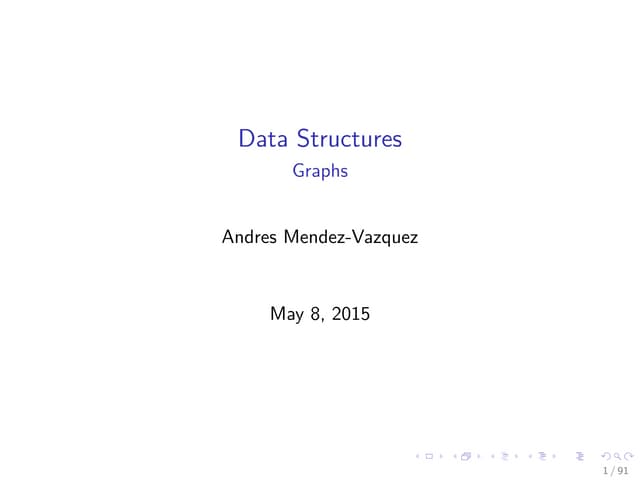 Preparation Data Structures 11 graphs