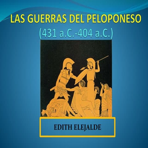 LAS GUERRAS DEL PELOPONESO