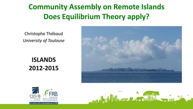 Community assembly on remote islands: does equilibrium theory apply?