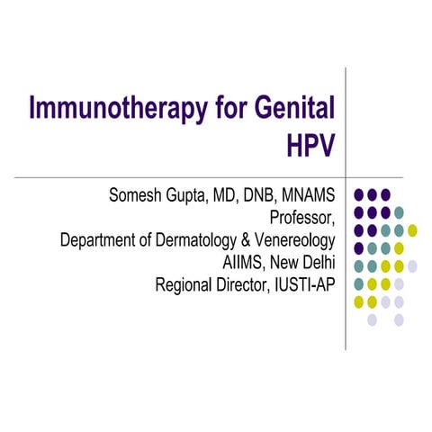 SS 2017: Immunotherapy for Genital HPV 