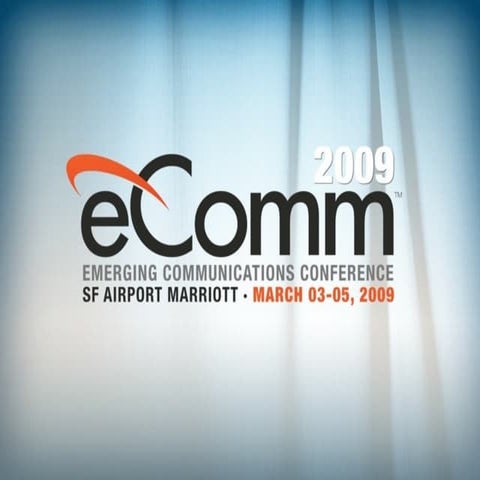 Jamie Siminoff’s Presentation at eComm 2009