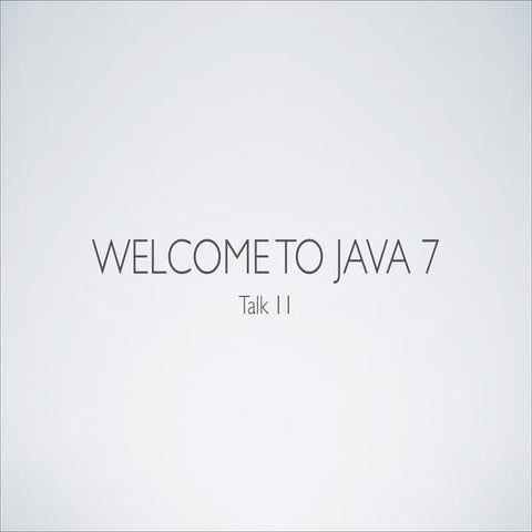 11 Java 7