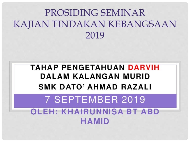 Khairunnisa Seminar Kajian Tindakan 2019