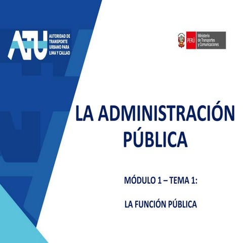 1 1 la administracion publica