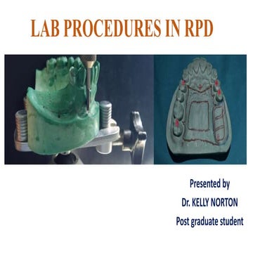 Laboratory procedures in rpd- Kelly