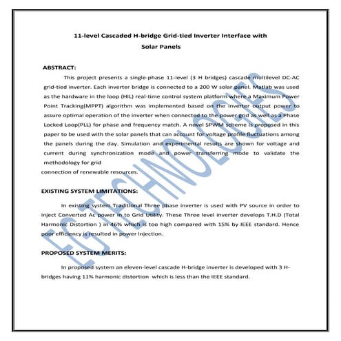 11 level cascaded h bridge