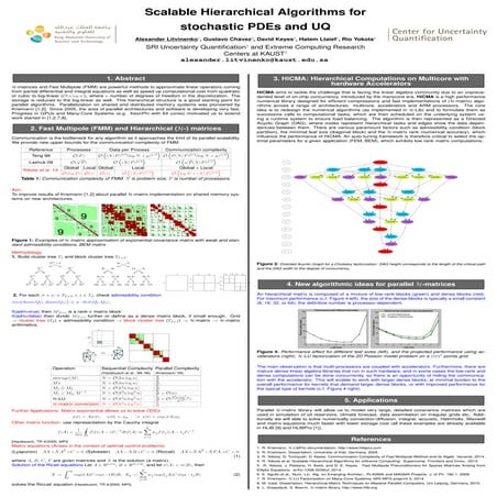 Scalable hierarchical algorithms for stochastic PDEs and UQ