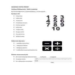 A11 maths vocabulary word file