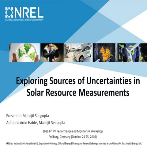Exploring Sources of Uncertainties in Solar Resource Measurements