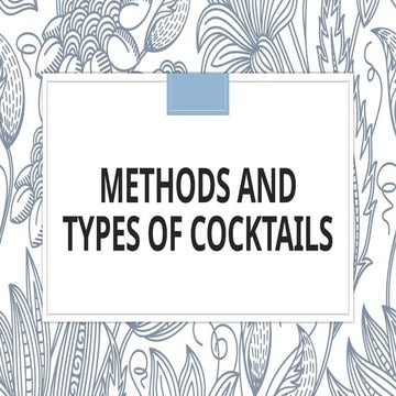 Cocktail and mocktail | PPT
