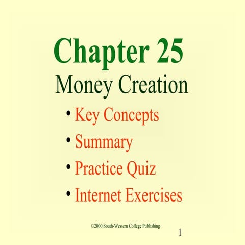  11 money creation