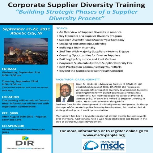 Executive Derek Cantey Contributes and Creates Supplier Diversity ...