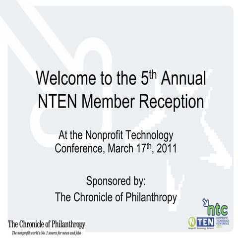 5th Annual NTEN Member Reception and NTENny Awards