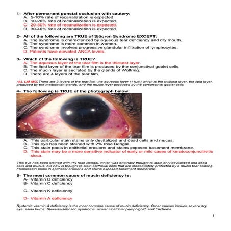 11 Objective Structured Clinical Examination (OSCE)) quiz-ophthalmology ...