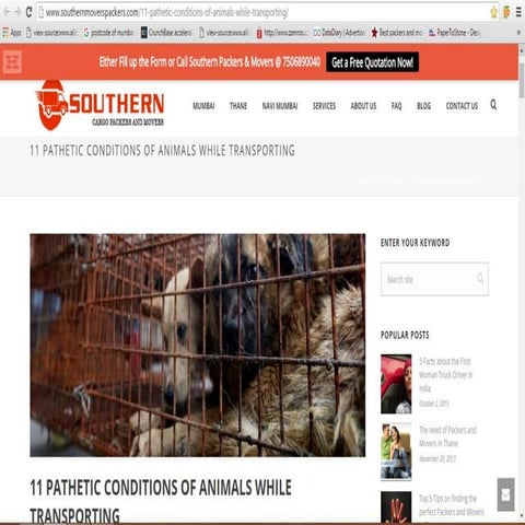 11 PATHETIC CONDITIONS OF ANIMALS WHILE TRANSPORTING