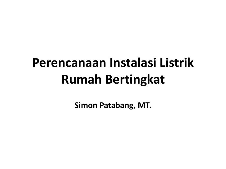 Wiring Diagram Listrik Gedung - SALINAYANGPUNYA