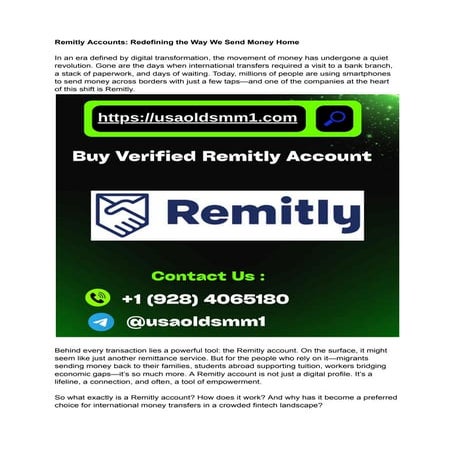 11 Place To Buy, Verified Remitly. Accounts in 2025-26.pdf