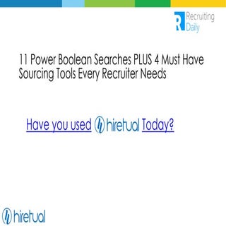 11 power searches and 4 Amazing Sou...