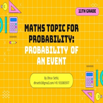 11 Probability of an Event