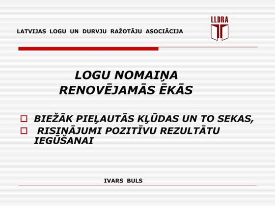 Apturēta 300 neatbilstīgu logu pārdošana | PPT