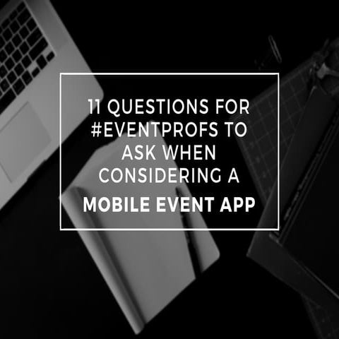 11 questions #eventprofs need to ask