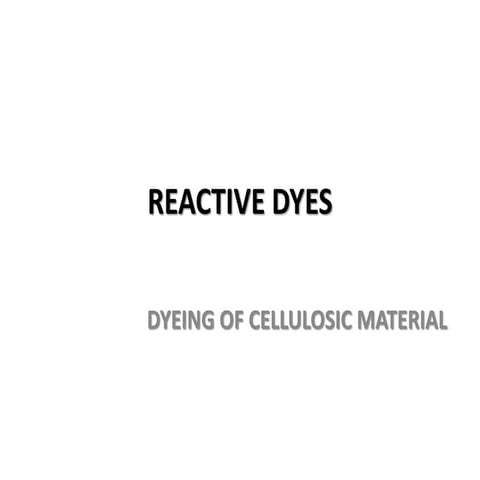 Reactive dyes