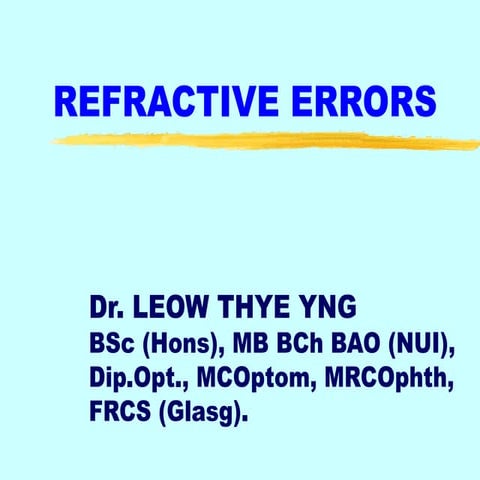 Refractive Errors