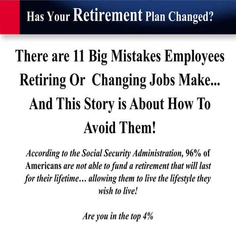11 Retirement Mistakes